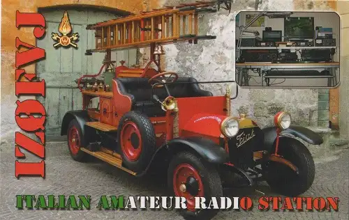 IZ0FVJ çağrı işaretine ait QSL kartı