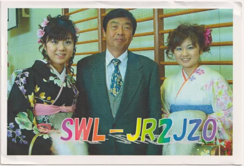 JR2JZO SWL-QSL-Karte