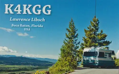 K4KGG çağrı işaretine ait QSL kartı