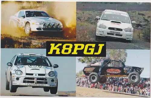 K8PGJ çağrı işaretine ait QSL kartı