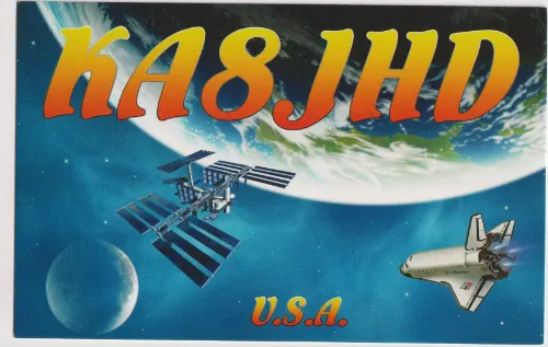 Carte QSL de l’indicatif radioamateur KA8JHD