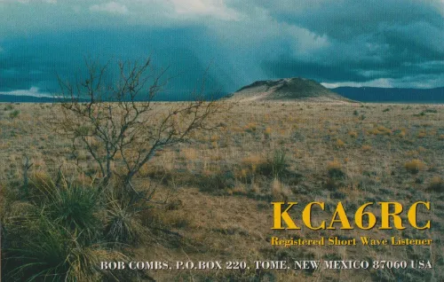 KCA6RC-2 SWL-QSL-Karte