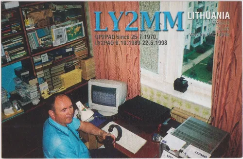 LY2MM SWL-QSL-Karte