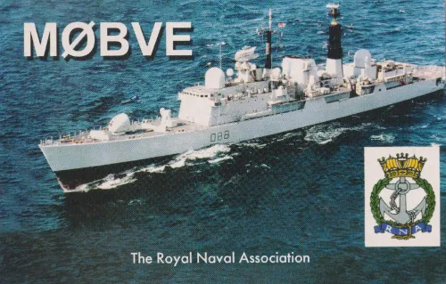 M0BVE çağrı işaretine ait QSL kartı