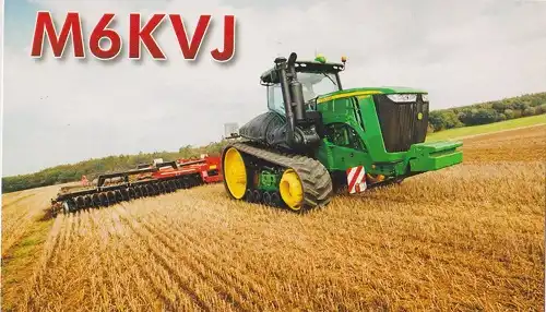 M6KVJ çağrı işaretine ait QSL kartı