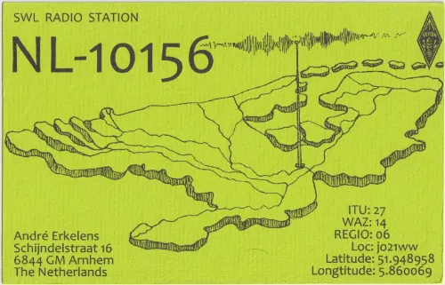 NL-10156 SWL-QSL-Karte