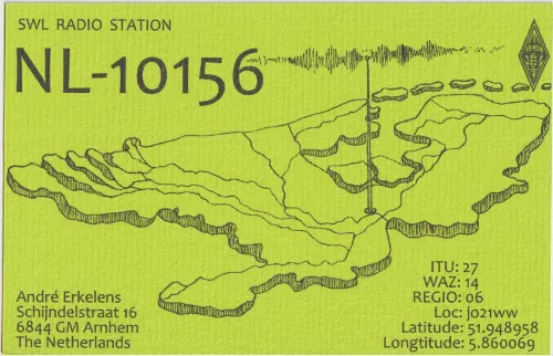 NL-10156 SWL-QSL-Karte
