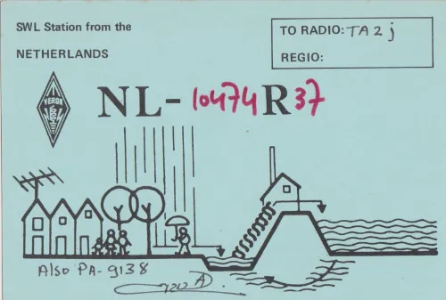 NL-10474-R37 carte QSL SWL
