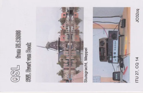 NL-13566 carte QSL SWL