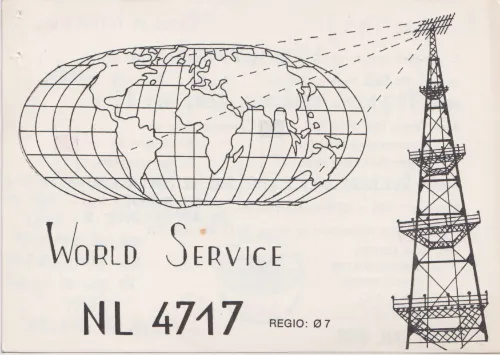 NL-4717 carte QSL SWL