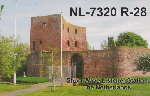 NL-7320-R-28-2 SWL-QSL-Karte