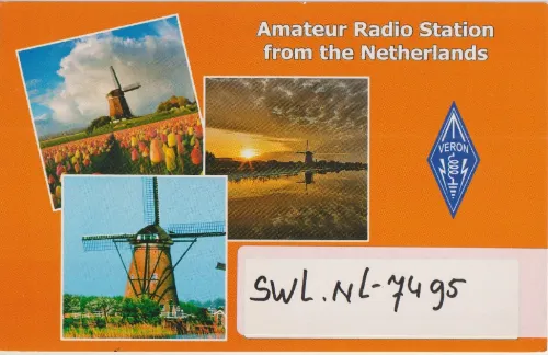 NL-7495 SWL-QSL-Karte