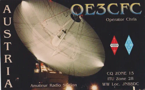 Carte QSL de l’indicatif radioamateur OE3CFC