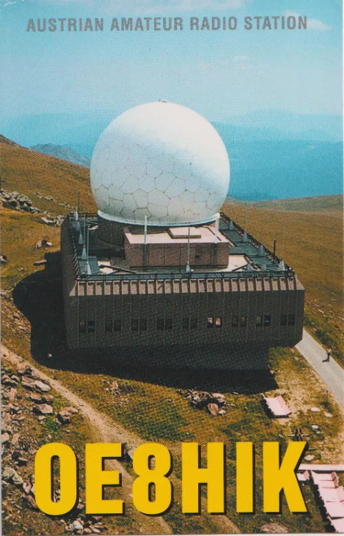 Carte QSL de l’indicatif radioamateur OE8HIK