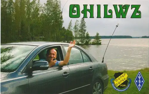 OH1LWZ çağrı işaretine ait QSL kartı