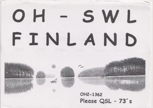 OH2-1362 carte QSL SWL
