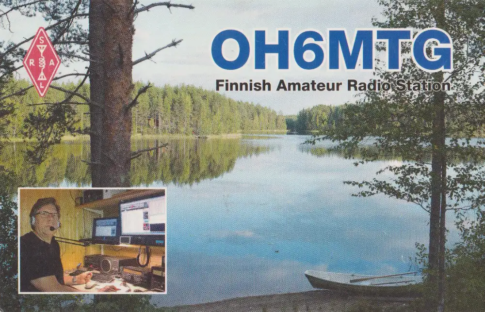 Carte QSL de l’indicatif radioamateur OH6MTG