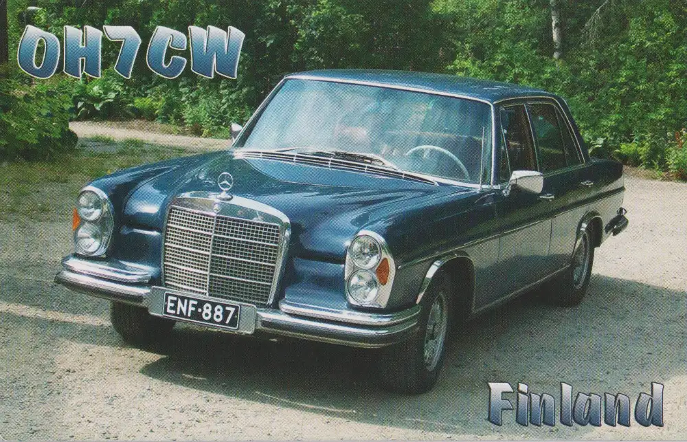 Carte QSL de l’indicatif radioamateur OH7CW