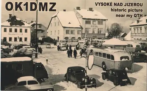 OK1DMZ çağrı işaretine ait QSL kartı