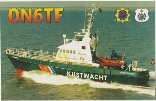 ON6TF çağrı işaretine ait QSL kartı
