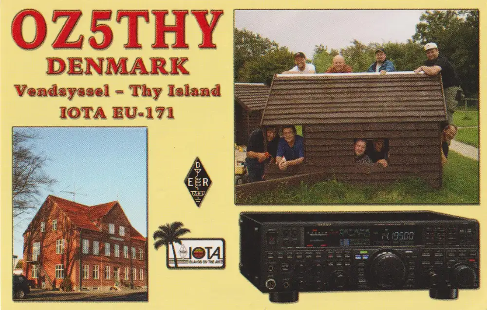 Carte QSL de l’indicatif radioamateur OZ5THY
