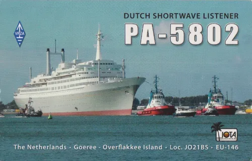 PA-5802 SWL-QSL-Karte