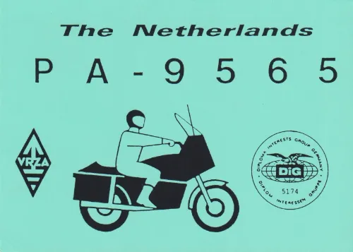 PA-9565 SWL-QSL-Karte
