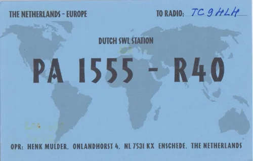 PA1555-R40 SWL-QSL-Karte