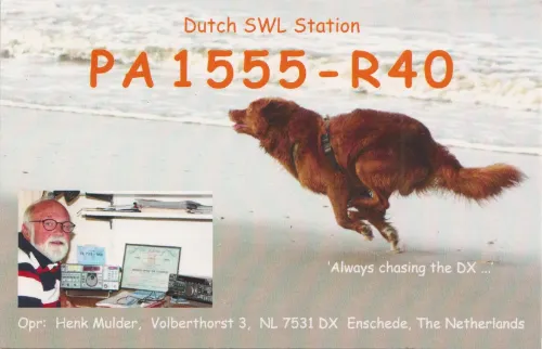PA1555-R40 SWL-QSL-Karte