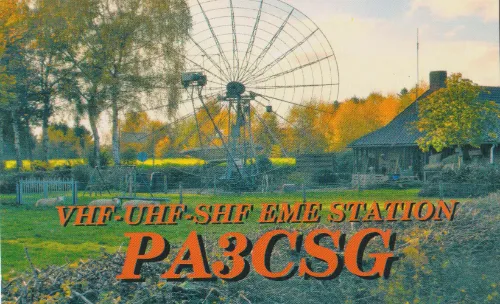 Carte QSL de l’indicatif radioamateur PA3CSG
