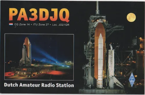 Carte QSL de l’indicatif radioamateur PA3DJQ