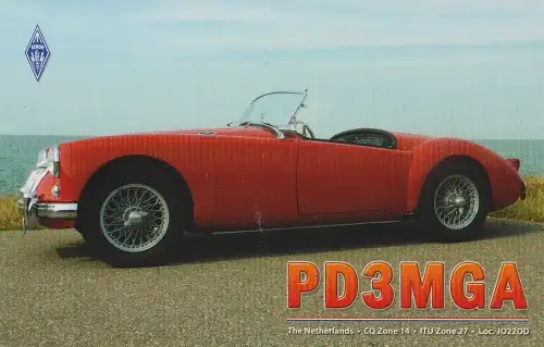 PD3MGA çağrı işaretine ait QSL kartı