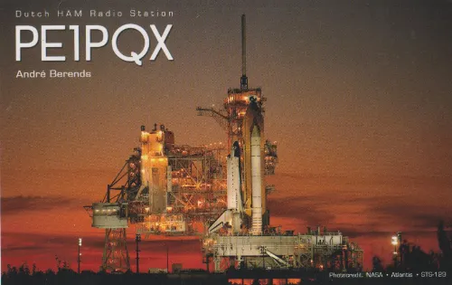 Carte QSL de l’indicatif radioamateur PE1PQX