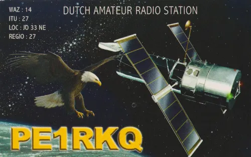 Carte QSL de l’indicatif radioamateur PE1RKQ