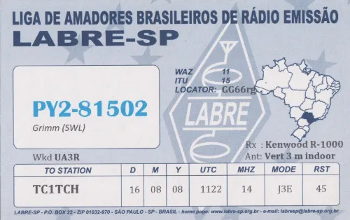 PY2-81502 SWL-QSL-Karte