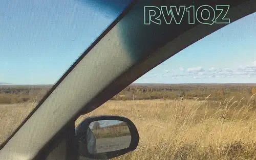 RW1QZ çağrı işaretine ait QSL kartı