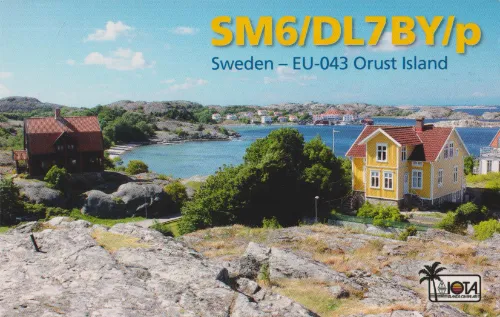 QSL card of the amateur radio callsign DL7BY