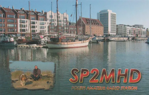 Carte QSL de l’indicatif radioamateur SP2MHD