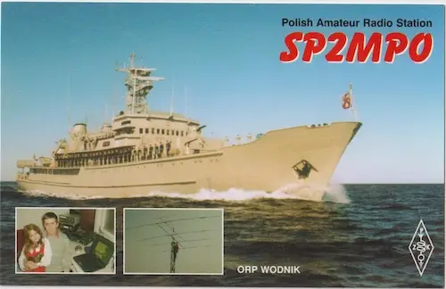 Carte QSL de l’indicatif radioamateur SP2MPO
