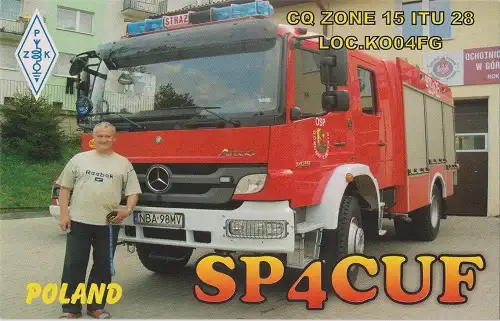 SP4CUF çağrı işaretine ait QSL kartı