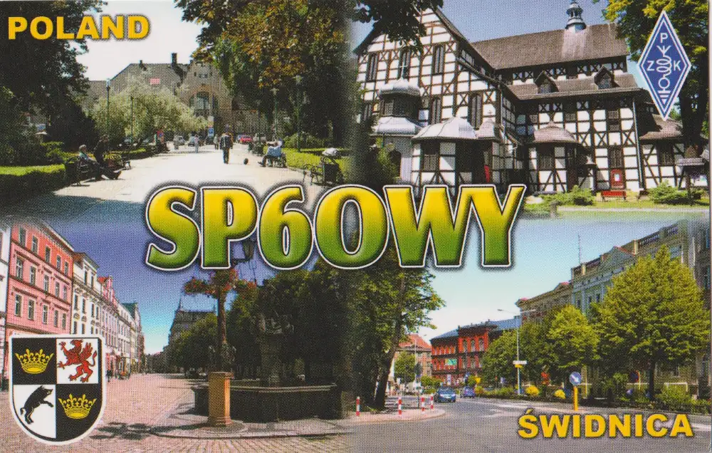 Carte QSL de l’indicatif radioamateur SP6OWY
