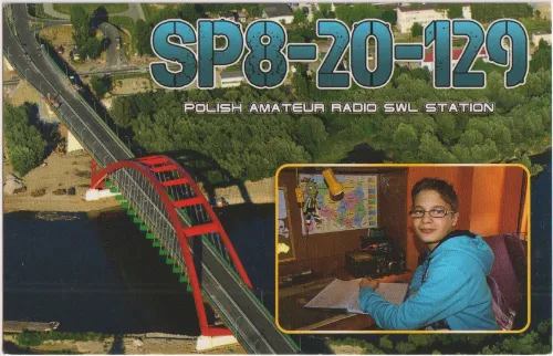 SP8-20-129 SWL-QSL-Karte