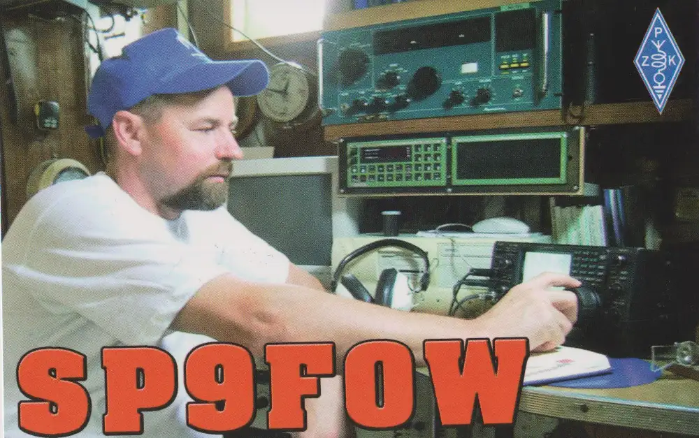 Carte QSL de l’indicatif radioamateur SP9FOW