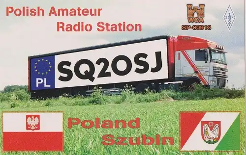 SQ2OSJ çağrı işaretine ait QSL kartı
