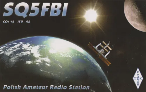 Carte QSL de l’indicatif radioamateur SQ5FBI