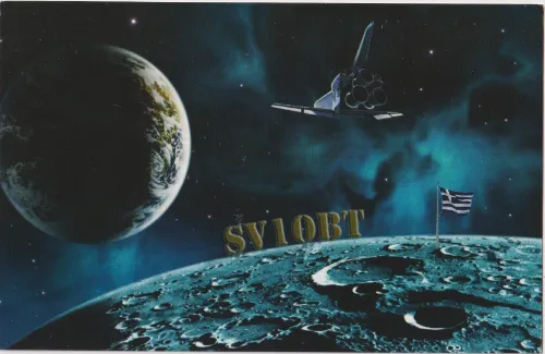 Carte QSL de l’indicatif radioamateur SV1OBT