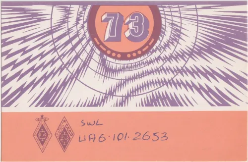 UA6-101-2653 SWL QSL kartı