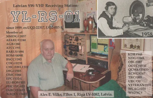 YL-RS-01 SWL-QSL-Karte