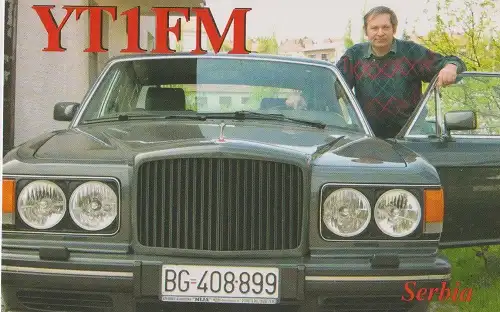 YT1FM çağrı işaretine ait QSL kartı